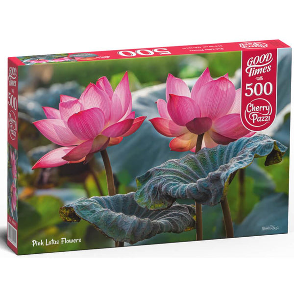 Cherry Pazzi 20012 Pink Lotus Flowers 500pc Jigsaw Puzzle