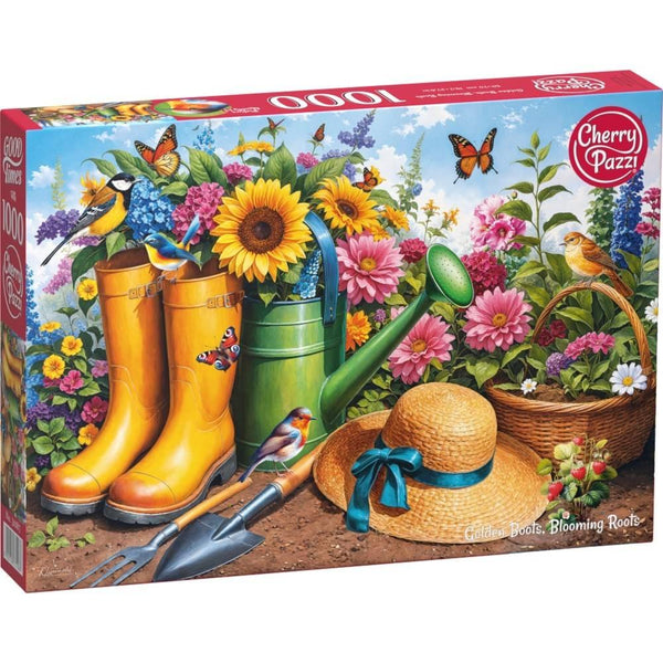 Cherry Pazzi 31087 Golden Boots, Blooming Roots 1000pc Jigsaw Puzzle