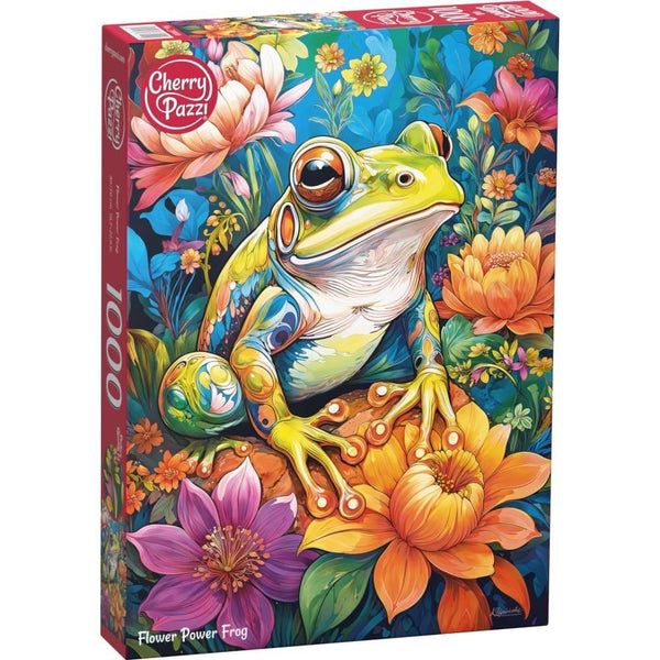 Cherry Pazzi 31100 Flower Power Frog 1000pc Jigsaw Puzzle
