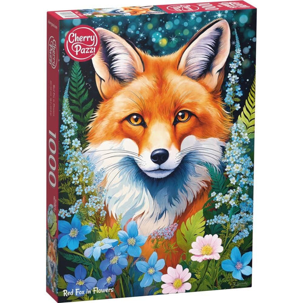 Cherry Pazzi 31148 Red Fox in Flowers 1000pc Jigsaw Puzzle