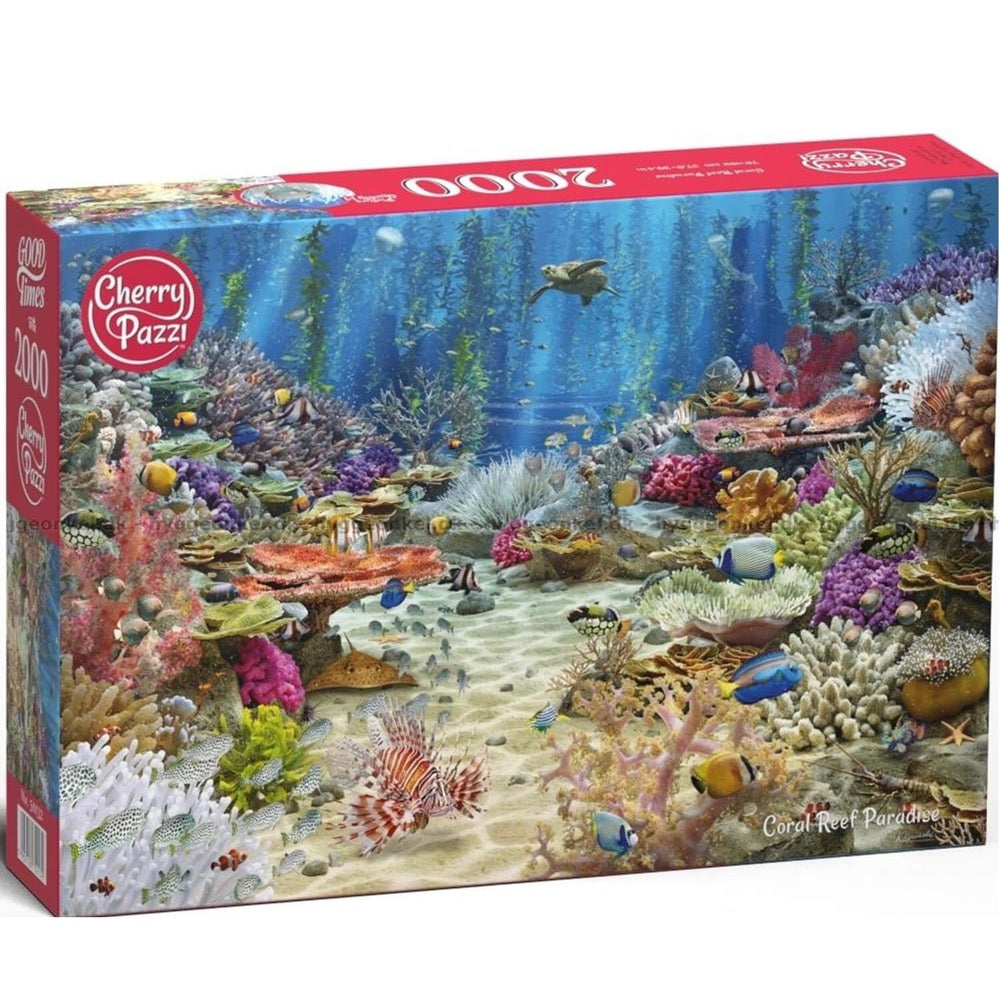 CherryPazzi Puzzle 2000 Teile – „Lever De Soleil Au Bord De La Mer“, 70 X 100 Cm, Für Erwachsene