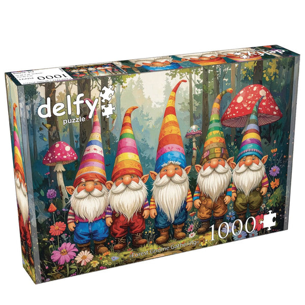 Delfy Forest Gnome Gathering 1000pc Jigsaw Puzzle