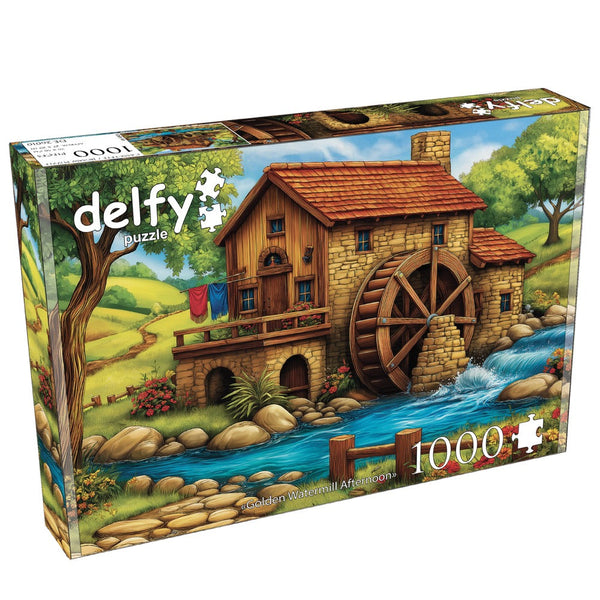 Delfy Golden Watermill Afternoon 1000pc Jigsaw Puzzle