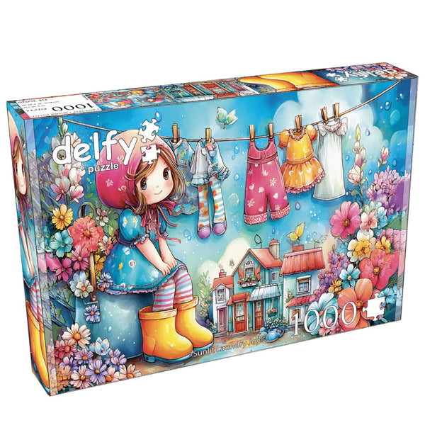 Delfy Sunlit Laundry Joy 1000pc Jigsaw Puzzle
