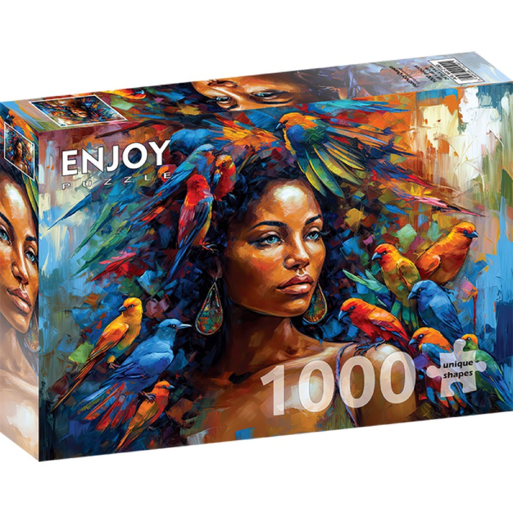 Enjoy 2190 Feathery Queen 1000pc Jigsaw Puzzle – Weekend Hub
