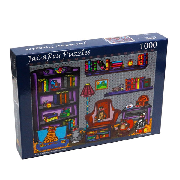 JaCaRou House Cats 1000PC Jigsaw Puzzle