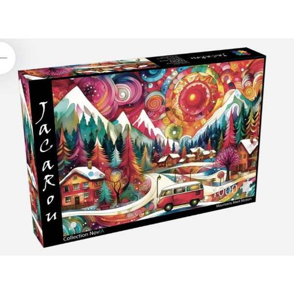 JaCaRou Mountains Meet Motion 1000pc Jigsaw Puzzle