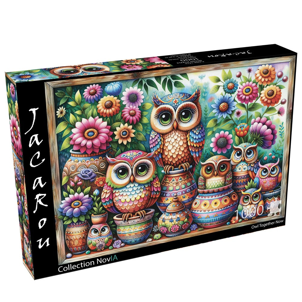 JaCaRou Owl Together Now 1000pc Jigsaw Puzzle – Weekend Hub