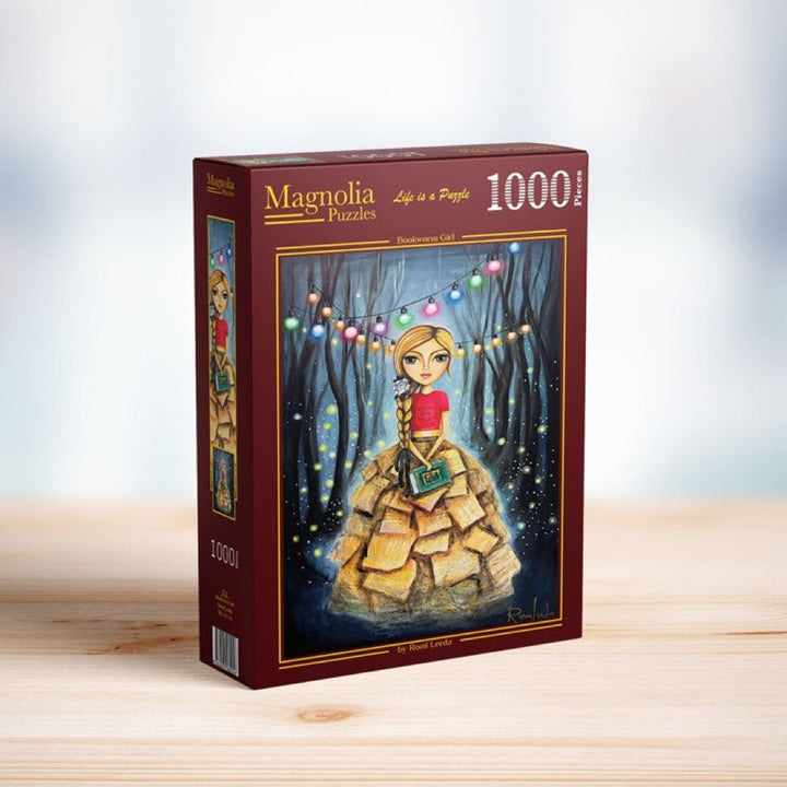 Magnolia 1724 Bookworm Girl 1000pc Jigsaw Puzzle