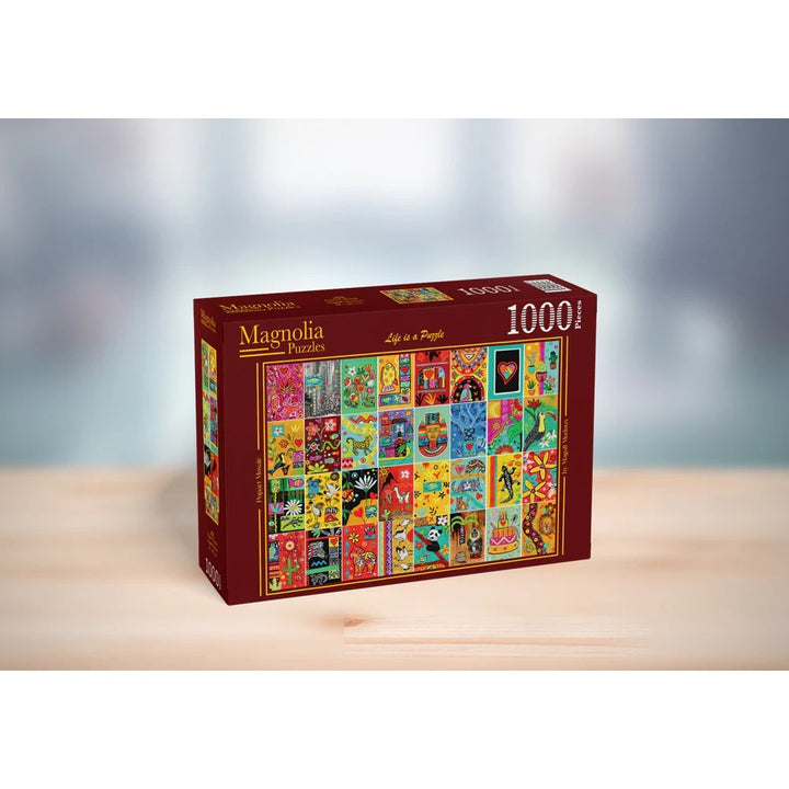 Magnolia 4108 Popart Mosaic 1000pc Jigsaw Puzzle