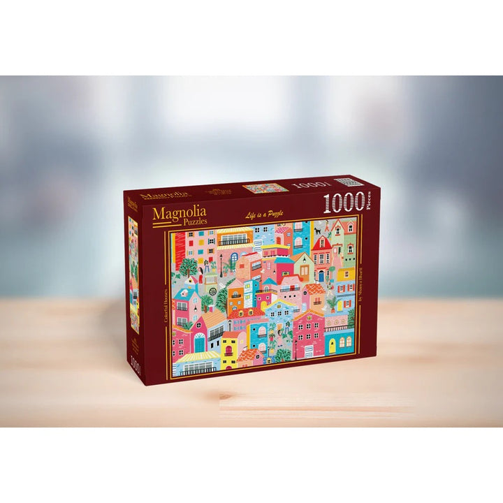 Magnolia 9101 Colorful Houses 1000pc Jigsaw Puzzle