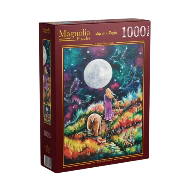 Magnolia 1103 Follow Your Path Kat Fedora 1000pc Jigsaw Puzzle