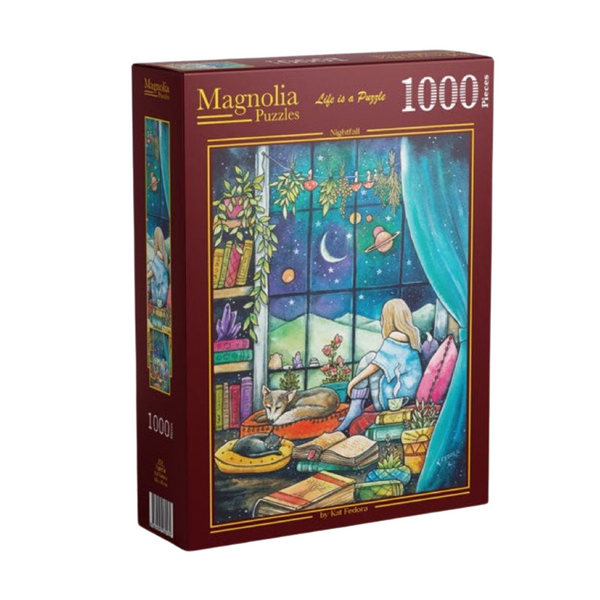 Magnolia 1104 Nightfall Kat Fedora 1000pc Jigsaw Puzzle