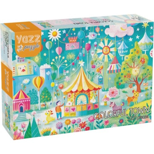 Yazz 3889 Colorful Town 1000pc Jigsaw Puzzle