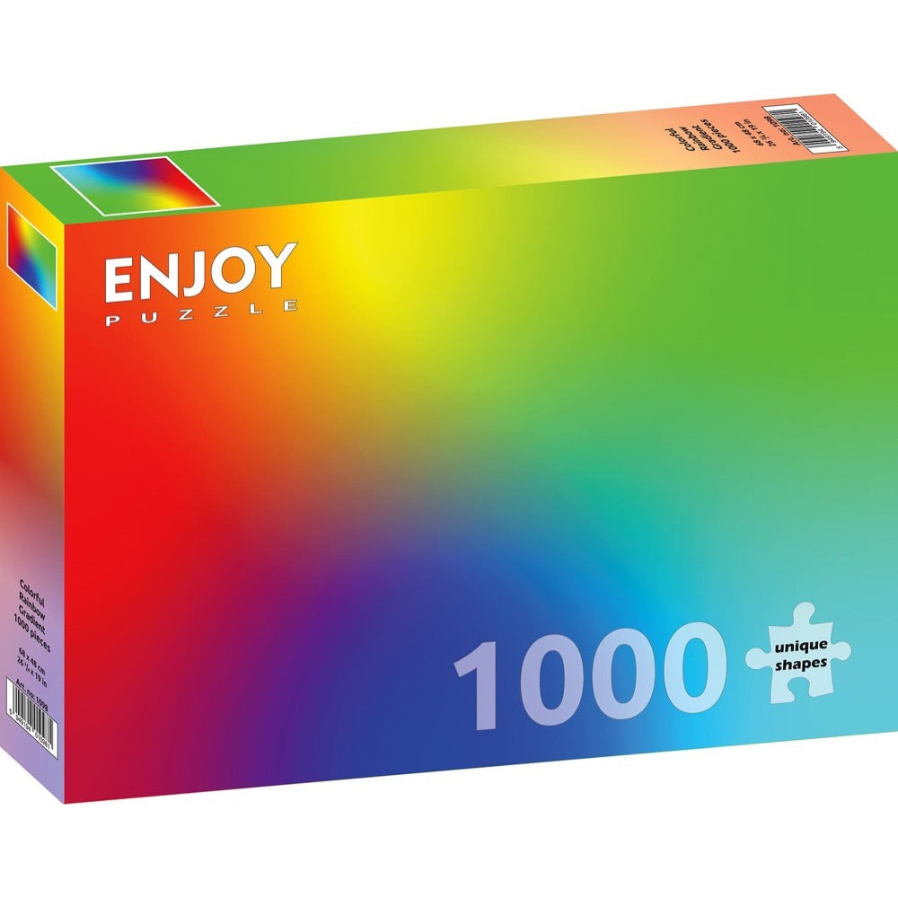 Enjoy 1098 Colorful Rainbow Gradient 1000pc Jigsaw Puzzle – Weekend Hub