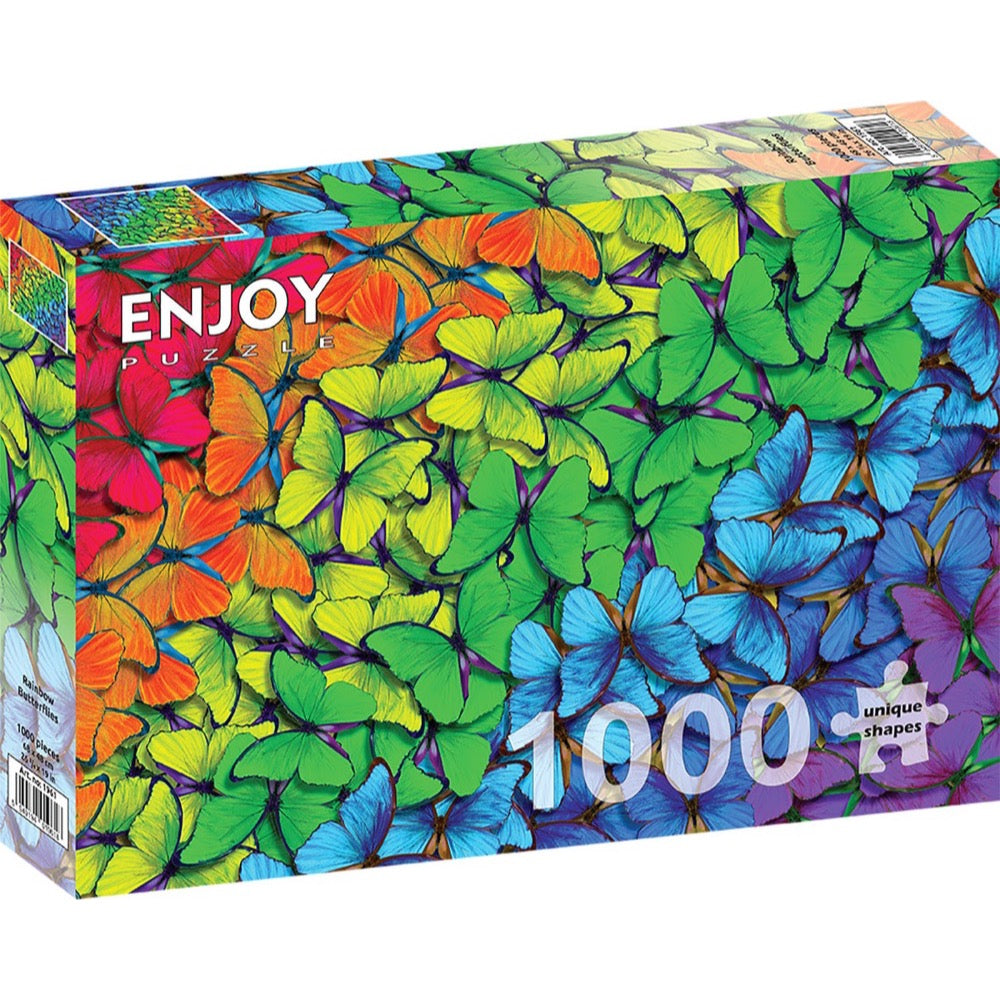 Enjoy 1961 Rainbow Butterflies 1000pc Jigsaw Puzzle – Weekend Hub