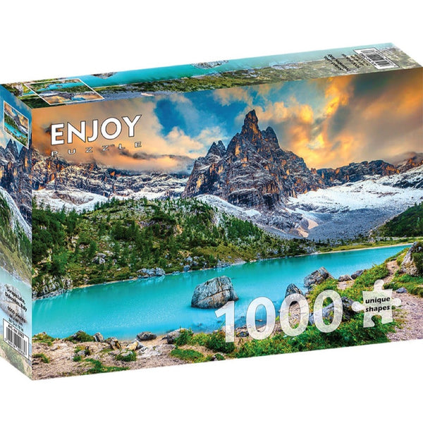 Enjoy Sorapis Lake Dolomites Italy 1000pc Jigsaw Puzzle